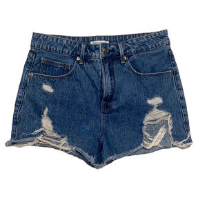 Good American Good Vintage Cutoff Distressed High Rise Shorts-sz 26